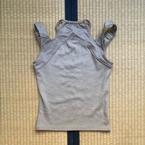 Women's Tan Sleeveless Top